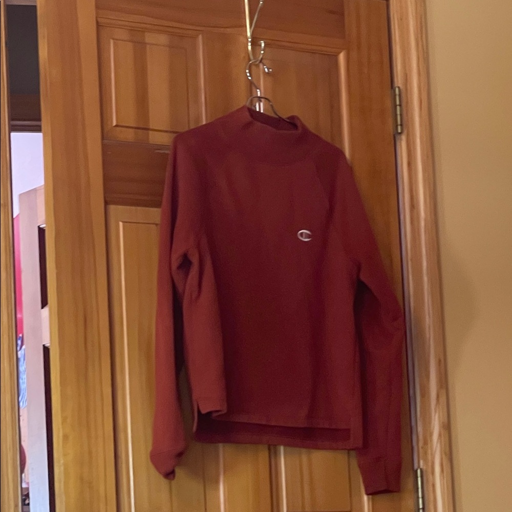 Champion Men's Burgundy Turtleneck Sweater
